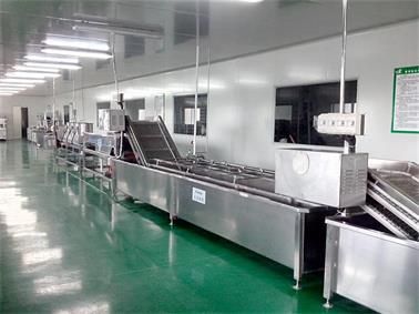 腌菜原料清洗沥水风干流水线